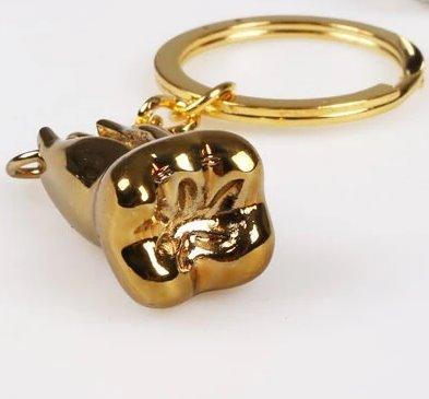 GOLDEN LOWER MOLAR KEYCHAIN Toothletshop