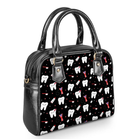 Happy Tooth Crossbody Satchel Handbag