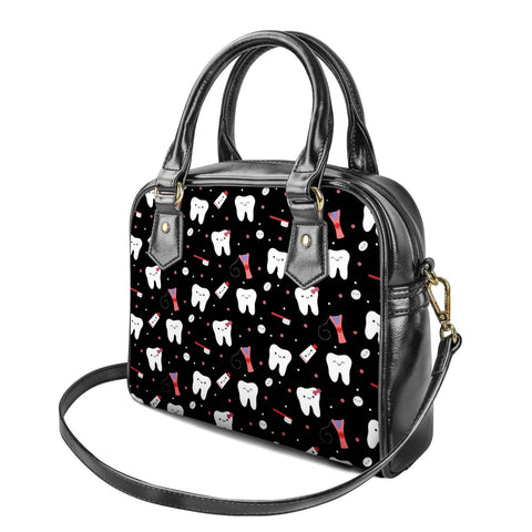Happy Tooth Crossbody Satchel Handbag