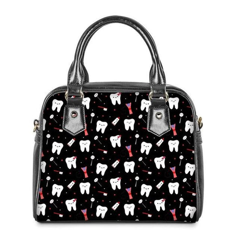 Happy Tooth Crossbody Satchel Handbag