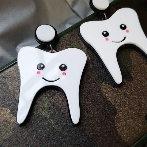 Happy Tooth Earrings