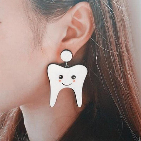 Happy Tooth Earrings
