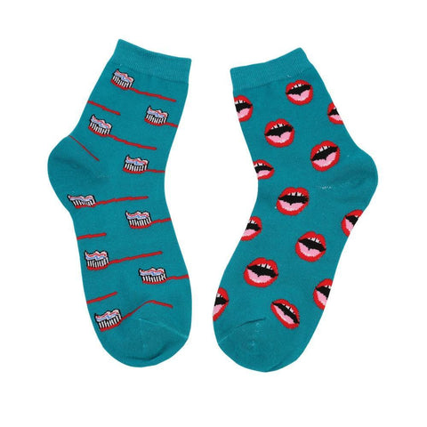 Hip Mismatched Dental Socks