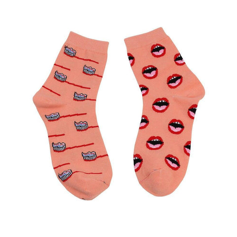 Hip Mismatched Dental Socks