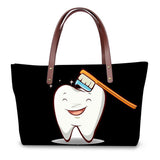 Hygiene Molar Tote Handbag - Happy Tooth Bag - TOOTHLET