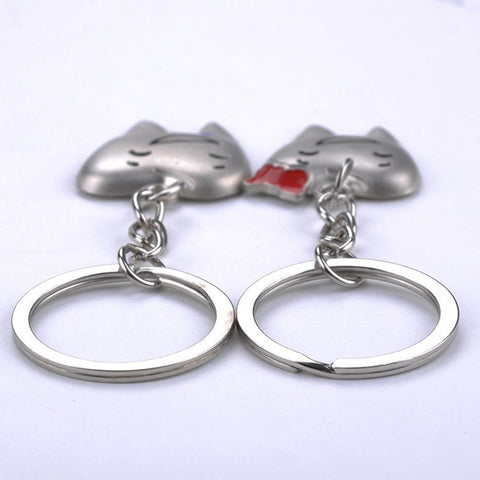 Lovely Toothy Couple Keychain
