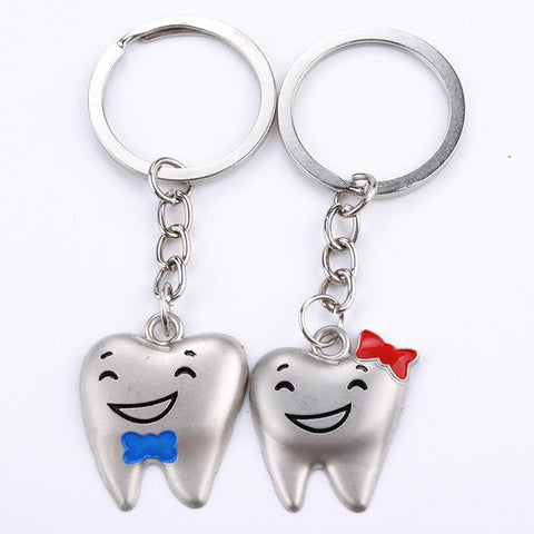 Lovely Toothy Couple Keychain
