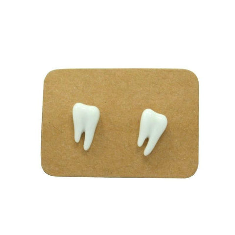 Luxurious Pearly Teeth Stud Earrings