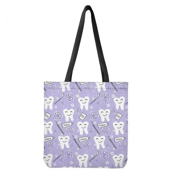 MUST-HAVE HAPPY TOOTH TOTE HANDBAG Toothlet LILAC 
