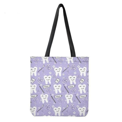 MUST-HAVE HAPPY TOOTH TOTE HANDBAG Toothlet LILAC 