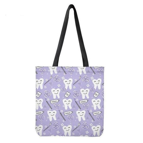 MUST-HAVE HAPPY TOOTH TOTE HANDBAG Toothlet LILAC
