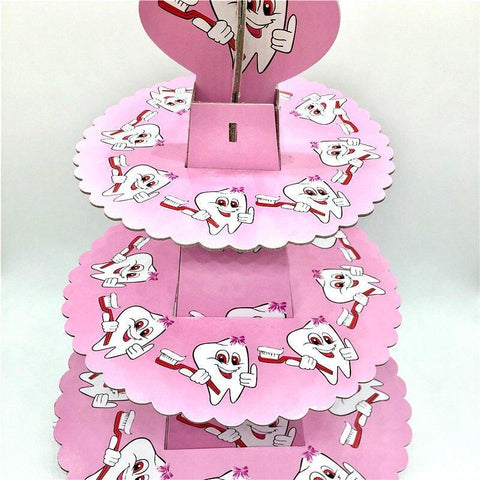 Pink Toothy Cupcake Stand