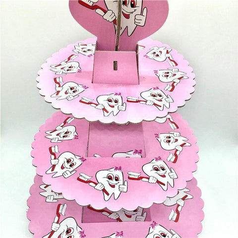 Pink Toothy Cupcake Stand