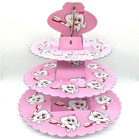 Pink Toothy Cupcake Stand