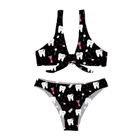 Happy Teeth Summer Bow Bikini