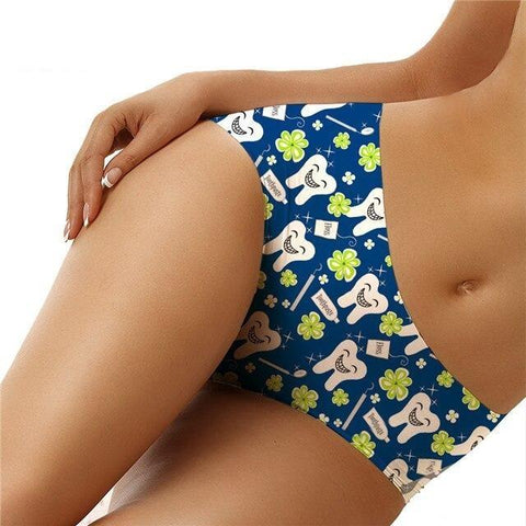 Smiley Teeth Seamless Culotte Panties