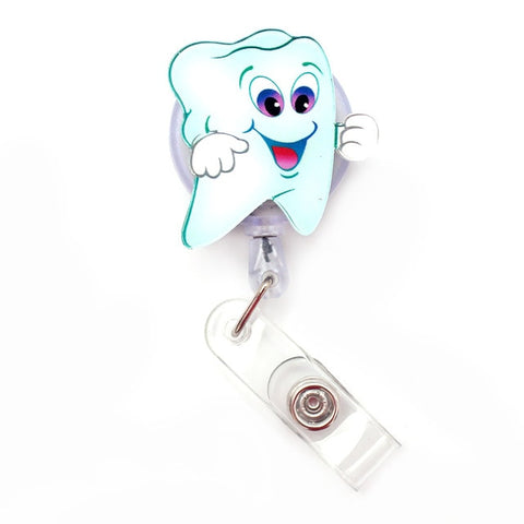 Happy Molar Retractable Bagde Holder