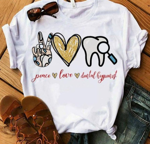 Peace, Love and Dental T-shirt