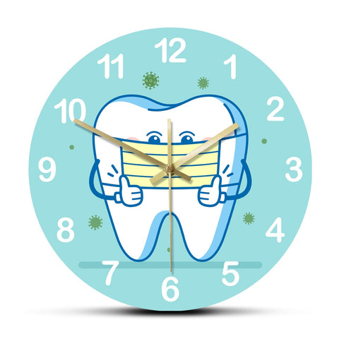 Masked Tooth Wall Clock