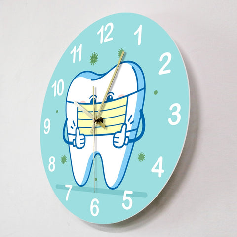 Masked Tooth Wall Clock