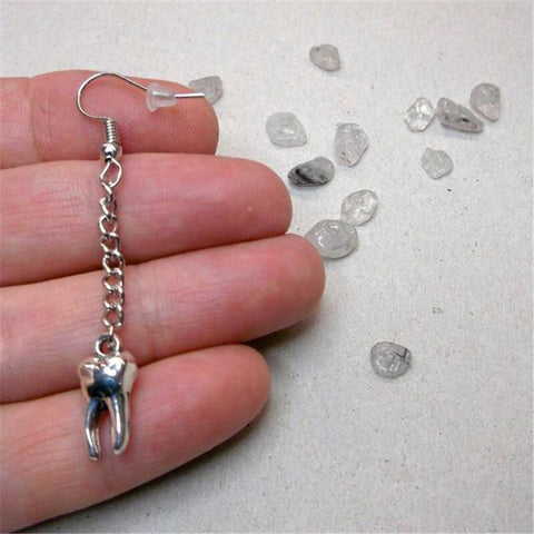 Asymmetrical Molar Pendant Earrings