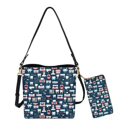 Implantology Crossbody Handbag and Wallet Set