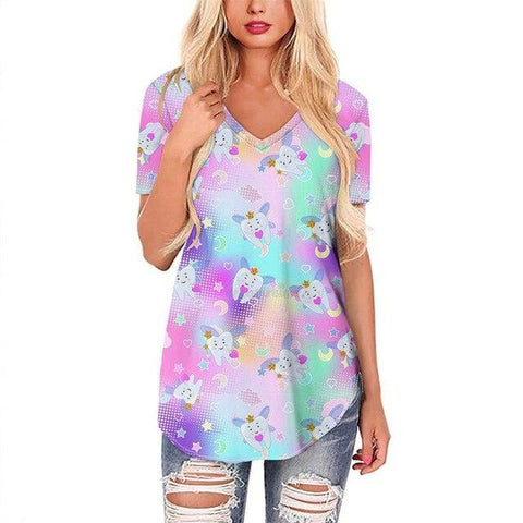 Toothy Rainbow Tunic T-shirt