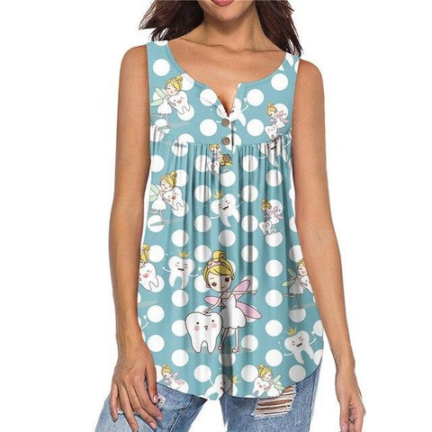 Polka Dot Tooth Fairy Tank Tunic