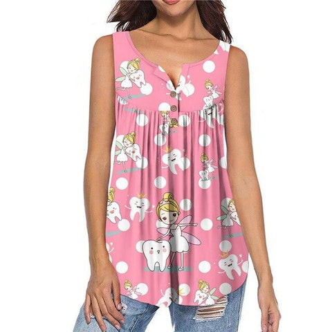 Polka Dot Tooth Fairy Tank Tunic