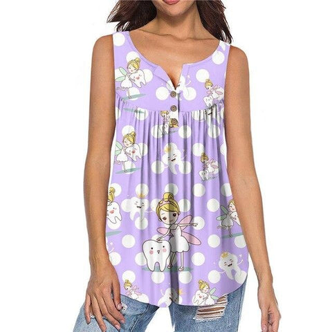 Polka Dot Tooth Fairy Tank Tunic
