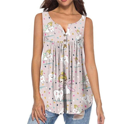 Polka Dot Tooth Fairy Tank Tunic
