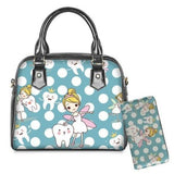 Polka Dot Tooth Fairy Handbag and Wallet Set