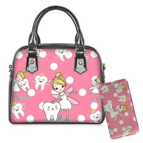 Polka Dot Tooth Fairy Handbag and Wallet Set