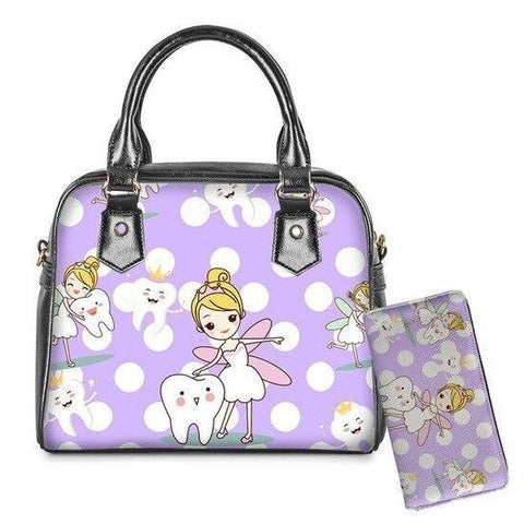 Polka Dot Tooth Fairy Handbag and Wallet Set