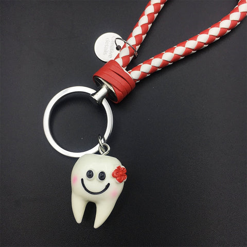 Super Cute Tooth Cord Keychain
