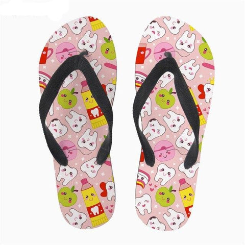 Summer Breeze Apple and Teeth Flip-Flops