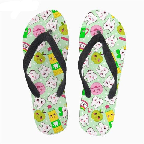 Summer Breeze Apple and Teeth Flip-Flops