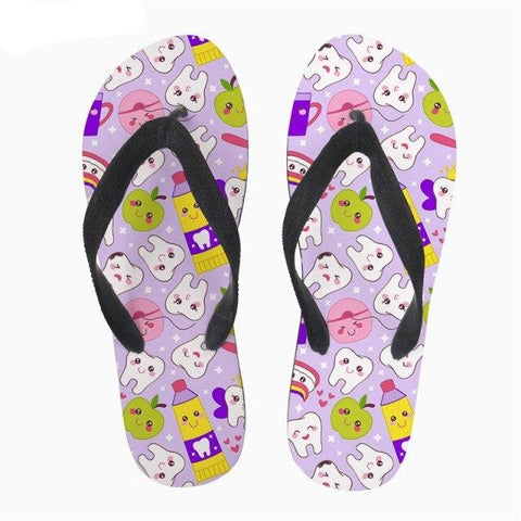 Summer Breeze Apple and Teeth Flip-Flops