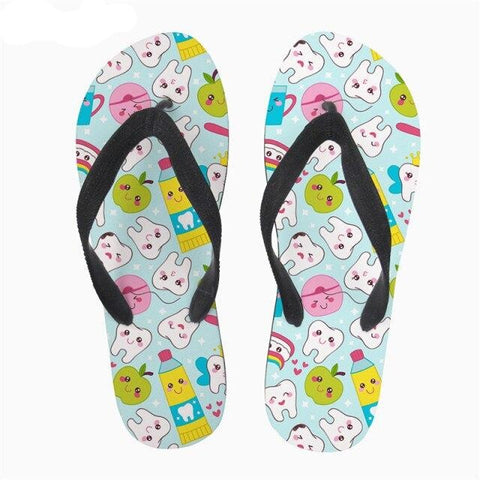 Summer Breeze Apple and Teeth Flip-Flops
