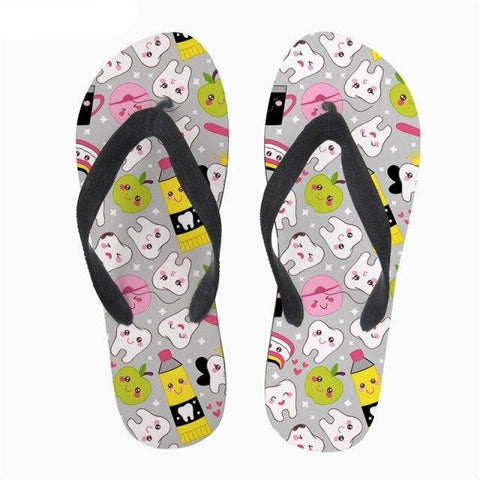Summer Breeze Apple and Teeth Flip-Flops