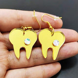Golden Molar Earrings