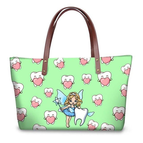 Lovely Tooth Fairy Tote Handbag