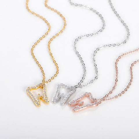 Diamond Embellished Molar Necklace