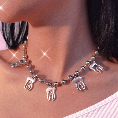 Posh Contoured Molar Necklace