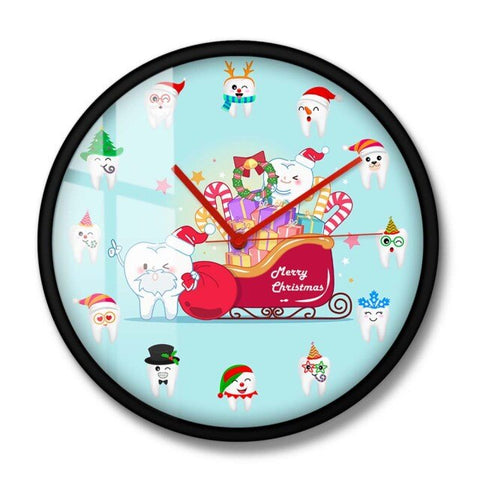 Dental Christmas Wall Clock