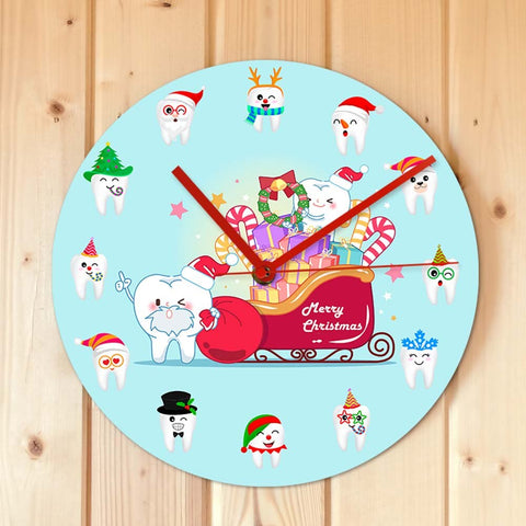 Dental Christmas Wall Clock