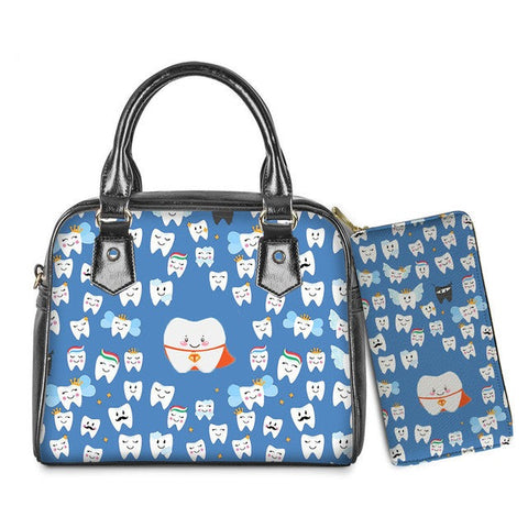 Toothy Hero Handbag and Wallet Set