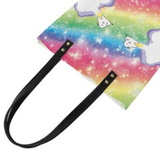 Cloudy Rainbow Teeth Tote Handbag