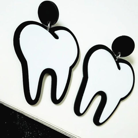 Punk Style Molar Earrings