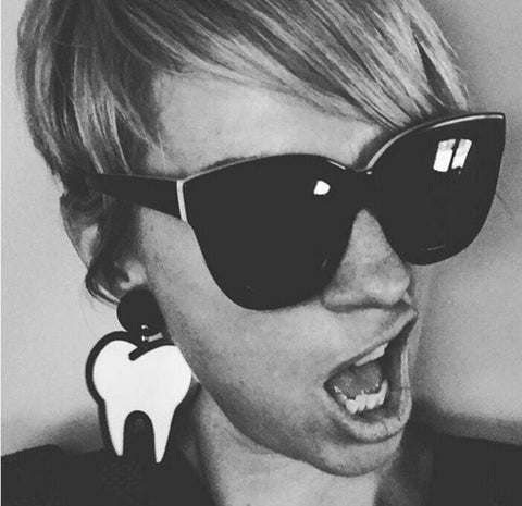 Punk Style Molar Earrings